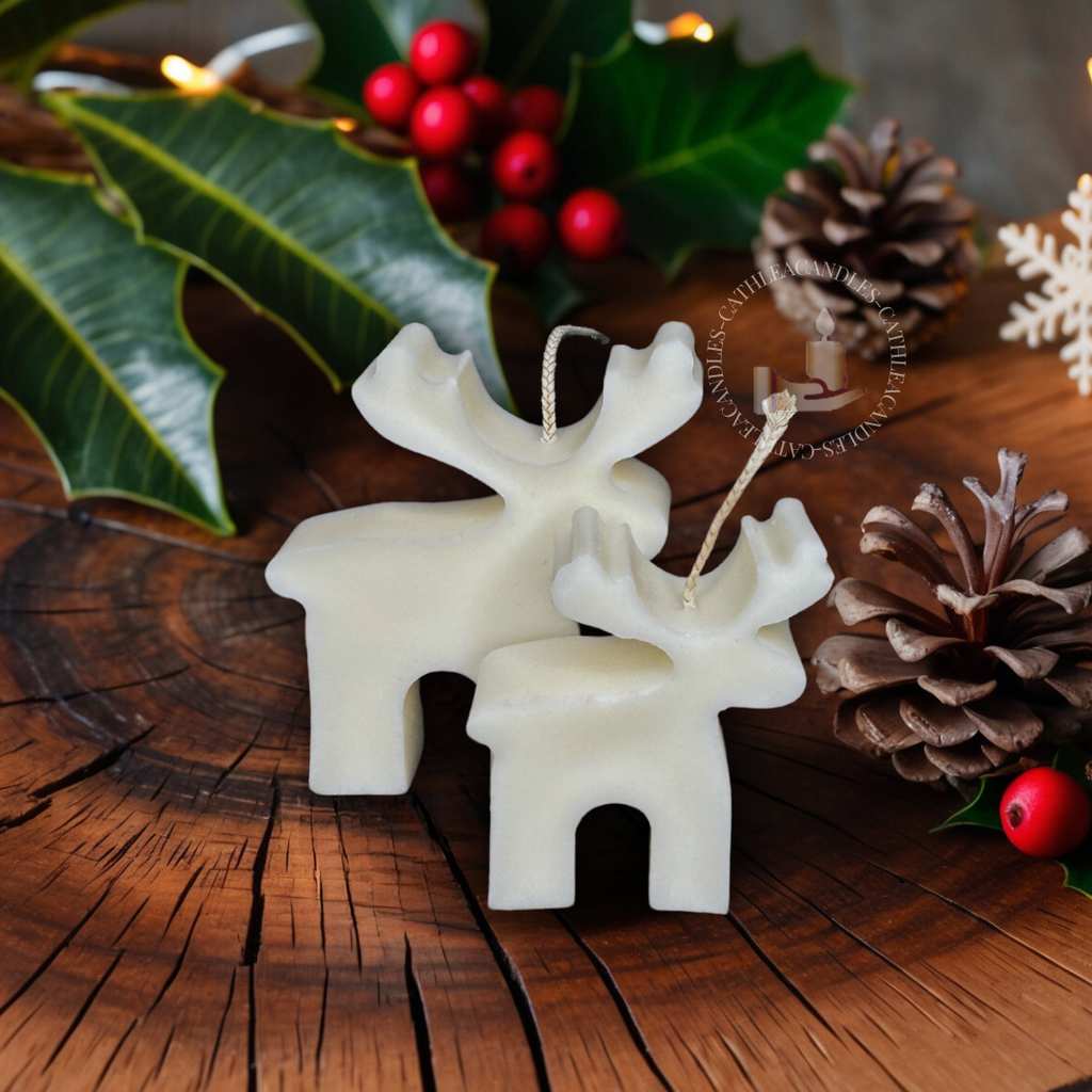 Reindeer candle | Decorative Christmas candles | Holiday Gift | Home Decoration | Decorative Christmas candles | Gifts for Christmas Small, Large