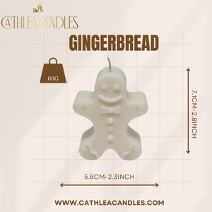 Gingerbread candle. candle. Candle gift. Gingerbread wax candle. Gingerbread man. Chirtsmas gift. Secret santa