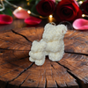 Adorable Teddy Bear and Rose Candles for Baby Showers and More Charming Teddy Bear and Rose Candle Gift for Celebrations